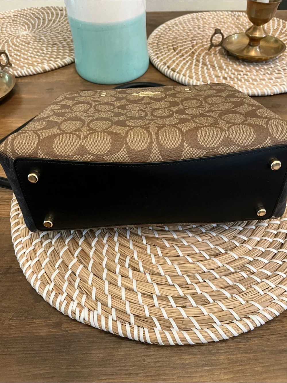 Coach signature crossbody bag